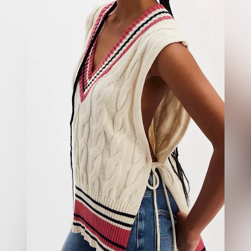 Free People V Neck Sweater Vest